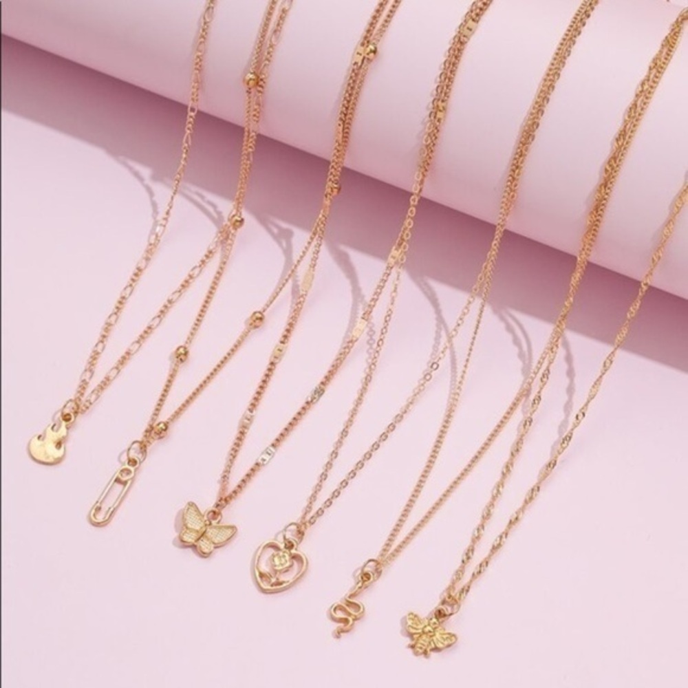 NEW!! 6pc Necklace Set